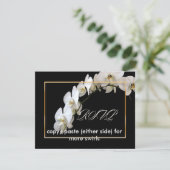 PixDezinesOrchids/Phalaenopsis RSVP Karte (Stehend Vorderseite)