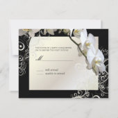 PixDezinesOrchids/Phalaenopsis RSVP Karte (Rückseite)