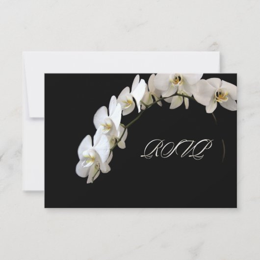 PixDezinesOrchids/Phalaenopsis RSVP Karte (Vorderseite)