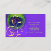 PixDezinesPfauenauge/filigrane Visitenkarte (Rückseite)