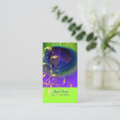 PixDezinesPfauenauge/filigrane Visitenkarte (Stehend Vorderseite)