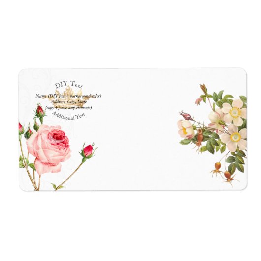 PixDezinesRedoute Vintage Rose/Goldkrone (Vorne)