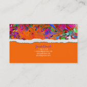 PixDezinesRetro-Wirbel/Farbhintergrund Visitenkarte (Rückseite)