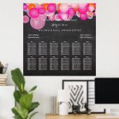 PixDezinesRosa/Orange/Lanterns/Sitzdiagramm Poster (Heimbüro)