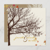 PixDezinesSchneefälle/Winter-/Tageshintergrund Einladung (Vorne/Hinten)