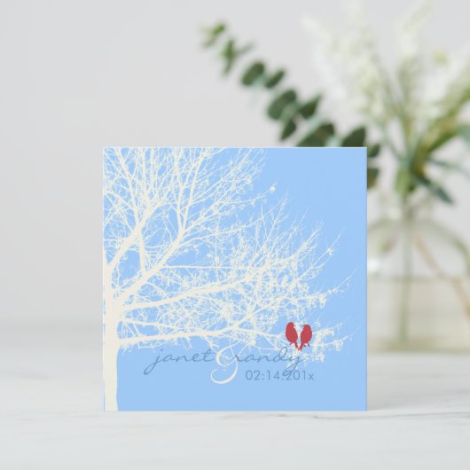 PixDezinesSchneefälle/Winter-/Tageshintergrund Einladung (Stehend Vorderseite)