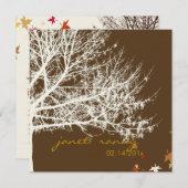 PixDezinesSchneefälle/Winter-/Tageshintergrund Einladung (Vorne/Hinten)