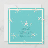 PixDezinesSternfisch/Degenhintergrundfarbe Einladung (Vorderseite)