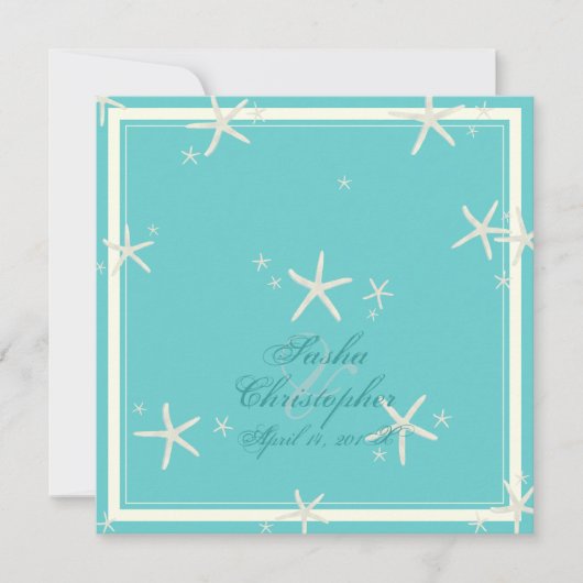 PixDezinesSternfisch/Degenhintergrundfarbe Einladung (Vorderseite)