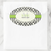 PixDezinesTrellis/DIY-Farben Ovaler Aufkleber (Tasche)