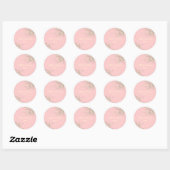 PixDezinesVanille-Wirbel/Deuy-Cupcake pink Runder Aufkleber (Blatt)