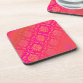 PixDezinesVendome Damask/DJ Hintergrundfarbe Untersetzer (Linke Seite)