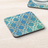 PixDezinesVendome Damask/DJ Hintergrundfarbe Untersetzer (Linke Seite)