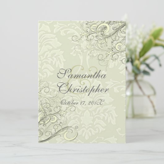 PixDezinesWirbel/Elfenbeindampfer Einladung (Stehend Vorderseite)