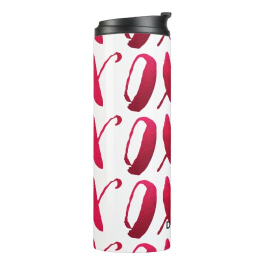 PixDezinesXoxo/rot/DIY Hintergrund Thermosbecher (Nach links gedreht)