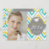 PixDezinesZickzack Abschluss Einladung (Vorne/Hinten)