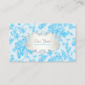 PixDezinves-Toile/Aqua-blaue Rose/DIY-Hintergrund Visitenkarte (Vorderseite)