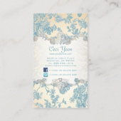 PixDezinves-Toile/blaue Rose/DIY-Hintergrund Visitenkarte (Rückseite)