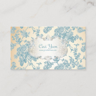 PixDezinves toile/blaue Rosen/DIY-Hintergrund Visitenkarte