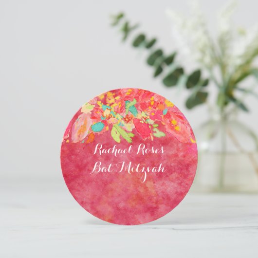 PixDezsopie-Garten/Bat Mitzvah Einladung (Stehend Vorderseite)