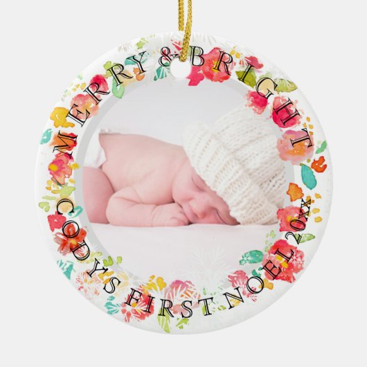 PixDezsopie' Gartenfarben Foto /DIY Rahmen Keramikornament (Vorne)