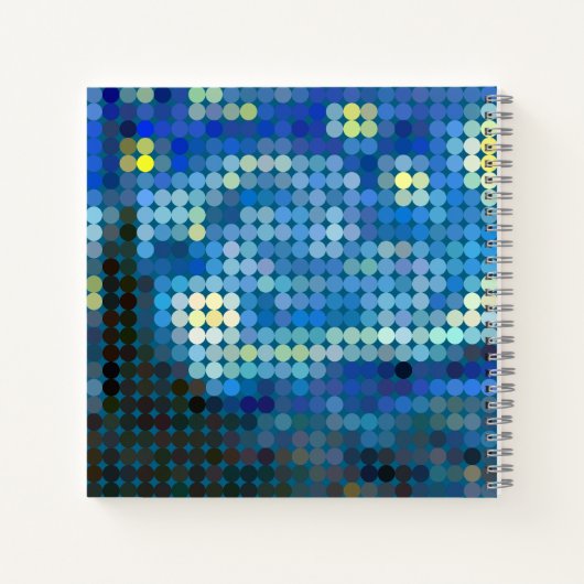 Pixdot "Starry Night" Notizblock (Rückseite)