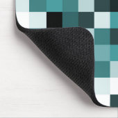 Pixel 060614 (01) - Blau, grün Mousepad (Ecke)