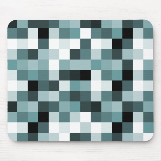Pixel 060614 (01) - Blau, grün Mousepad (Vorne)