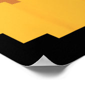 Pixel-8-Bit-Arcade-Videospiel-Matching-Kostüm-Tee Poster (Ecke)