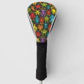 Pixel 8-Bit-Monster Golf Headcover (Vorderseite)