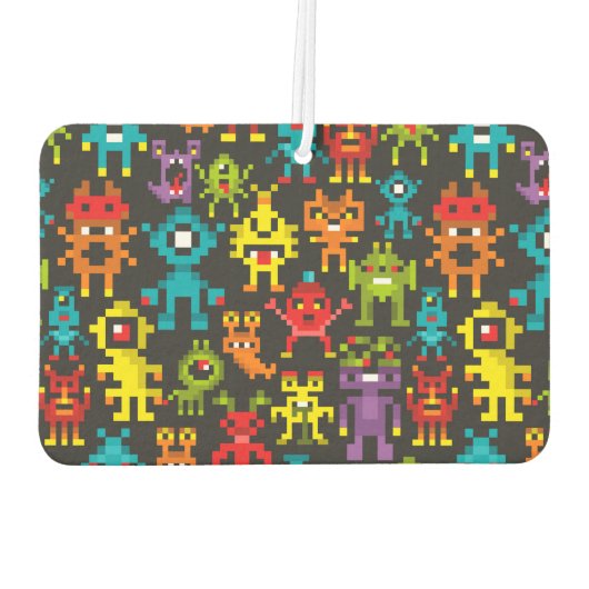 Pixel-8bit-Monster Autolufterfrischer (Rückseite)