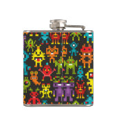 Pixel-8bit-Monster Flachmann (Rückseite)