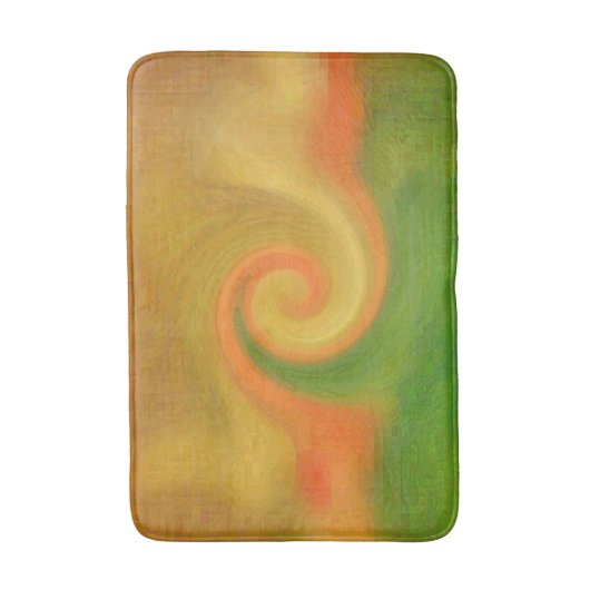 Pixel Abstrakter Herbstwirbel Badematte (Vorderseite Vertikal)