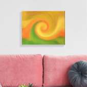 Pixel Abstrakter Herbstwirbel Leinwanddruck (Insitu (Wohnzimmer))