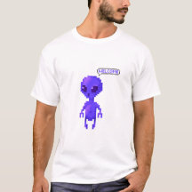 Pixel Alien Willkommen Gamer