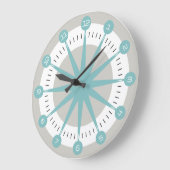 Pixel am himmelfarbenen Stern von Masanser Große Wanduhr (Winkel)