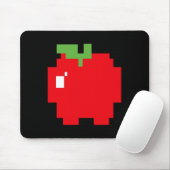 Pixel Apple 80er Retro Arcade Videospiel Halloween Mousepad (Mit Mouse)