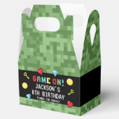 Pixel-Arcade-Game-Level-Up-Kindergeburtstag Geschenkschachtel (Geöffnet)