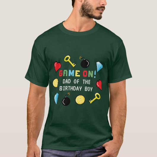 Pixel-Arcade-Game-Level-Up-Kindergeburtstag T-Shirt (Vorderseite)