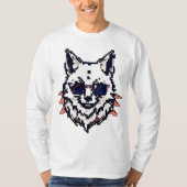 Pixel Arctic Fox T-Shirt (Vorderseite)