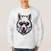Pixel Arctic Wolf T-Shirt (Vorderseite)