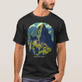 Pixel Art, Ansicht von Machu Picchu, benutzerdefin T-Shirt (Vorderseite)