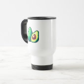 Pixel Art Avocado-Tasse Reisebecher (Vorderseite Links)