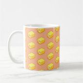 Pixel Art Battenberg Cake Muster Kaffeetasse (Links)