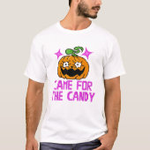 Pixel Art Beängstigend Pumpkin & Eyeball Horror T-Shirt (Vorderseite)