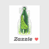 Pixel Art Beer Stamina Poster Sticker (Blatt)
