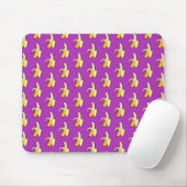 Pixel Art bereit zum Essen gelber Banane Muster Mousepad (Mit Mouse)