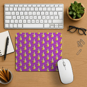 Pixel-Art-Bereite-gelbe-Bananen-Muster Mousepad