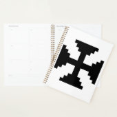 Pixel Art Black Cross Symbol Planer (Anzeige)