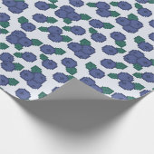 Pixel-Art Blaubeermuster Geschenkpapier (Ecke)